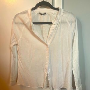 White Shein Coastal Blouse
